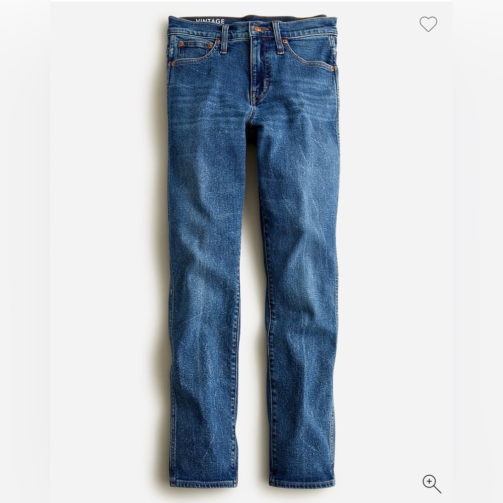 NWoT J.Crew 9" mid-rise vintage slim-straight jean in Catskill wash